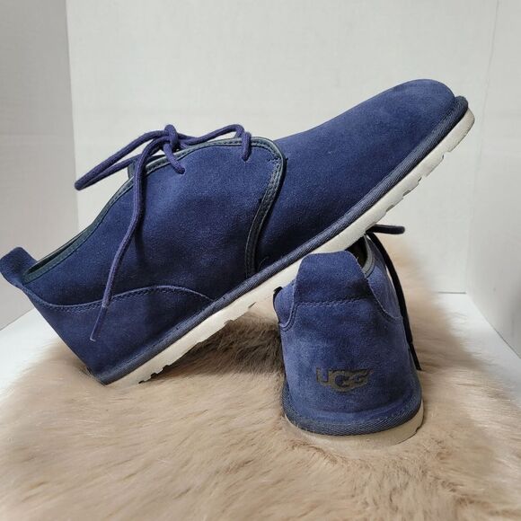Ugg Australia Maksim Blue Navy Men\'s Lace Up Chukka Boots Shoes Size 10 main image 10